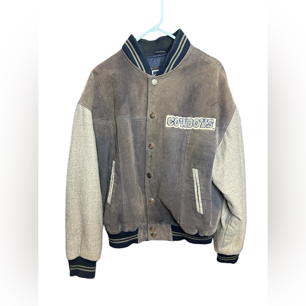Vintage Carl Banks Dallas Cowboys Suede Jacket